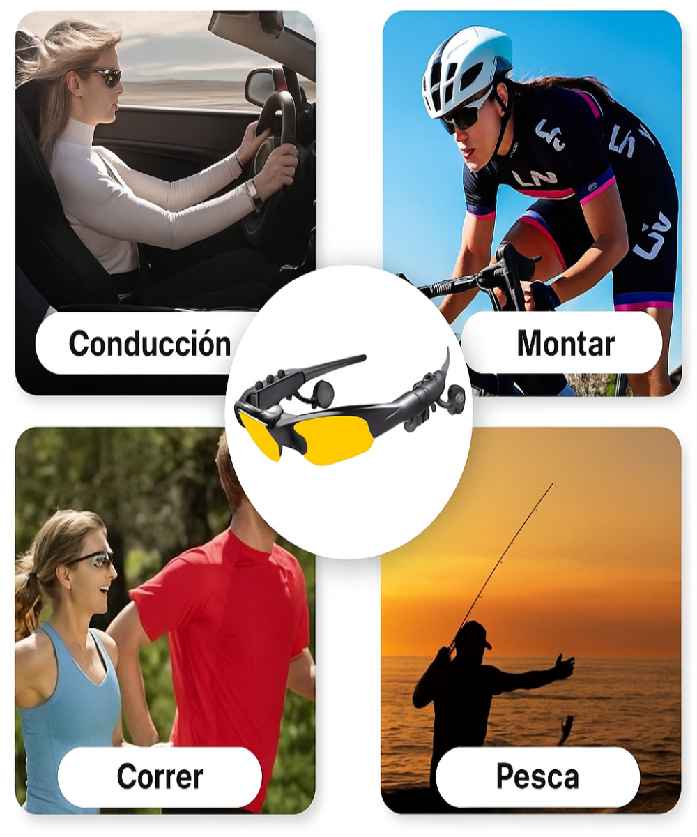 Gafas Inteligentes Bluetooth 5.0 con Sonido Envolvente